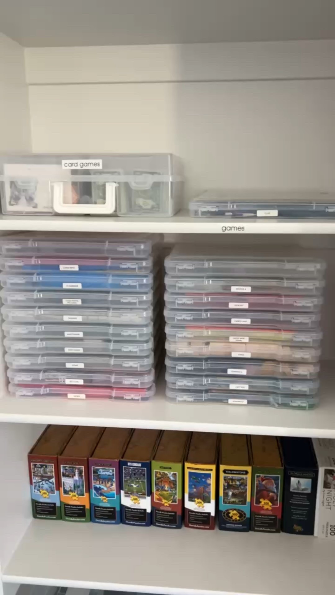 the best for organizing games! they stack up and save so much space! 

#LTKmomlife #LTKKids #LTKHome