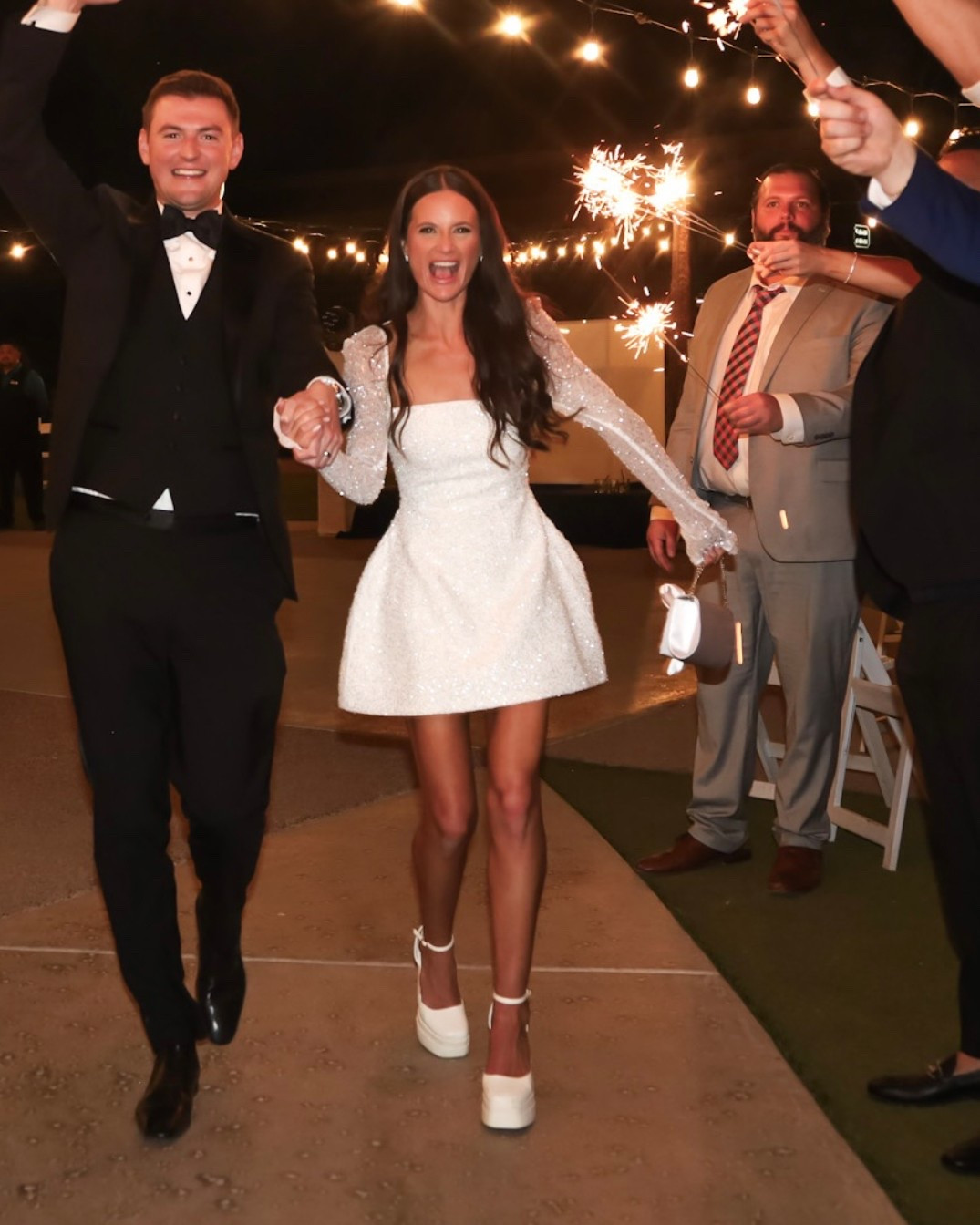 Bride | bridal | wedding dress | bachelorette | shower | white dress | babydoll dress | sequins | event | formal | cocktail | gala 

#LTKWedding #LTKParties #LTKShoeCrush