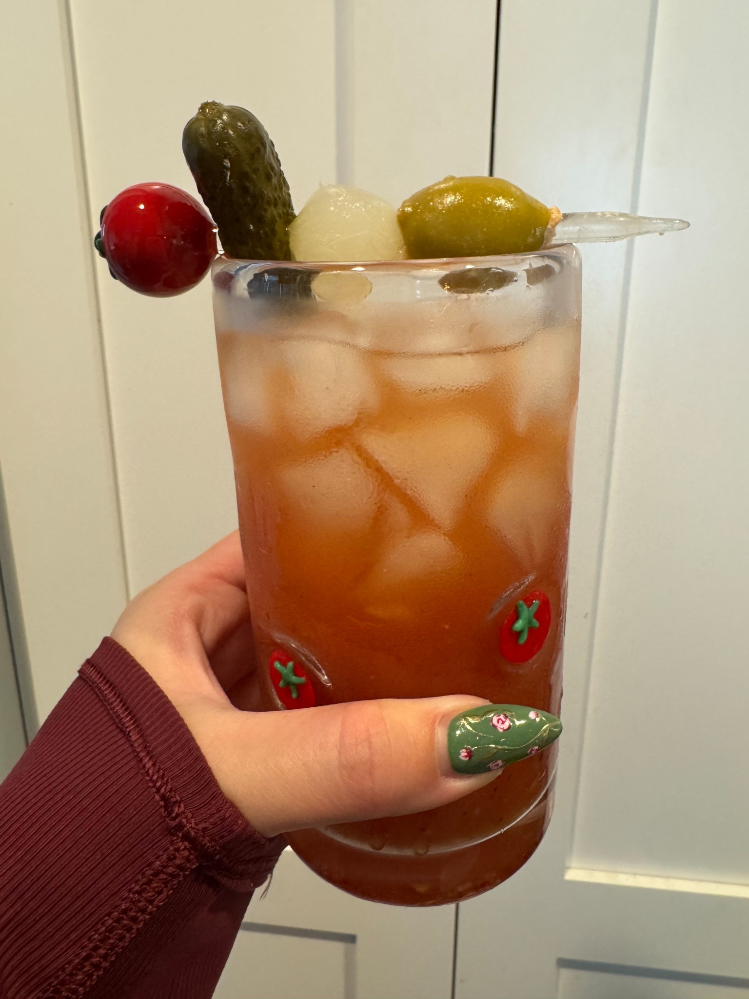 Bloody good Saturday 🍅🥒🫒 #homebarinspo #kitchen #bloodymary 

#LTKdayinmylife #LTKHome #LTKfoodie