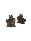 Vintage Cast Iron Santa Maria Ship Bookends | Weston Table