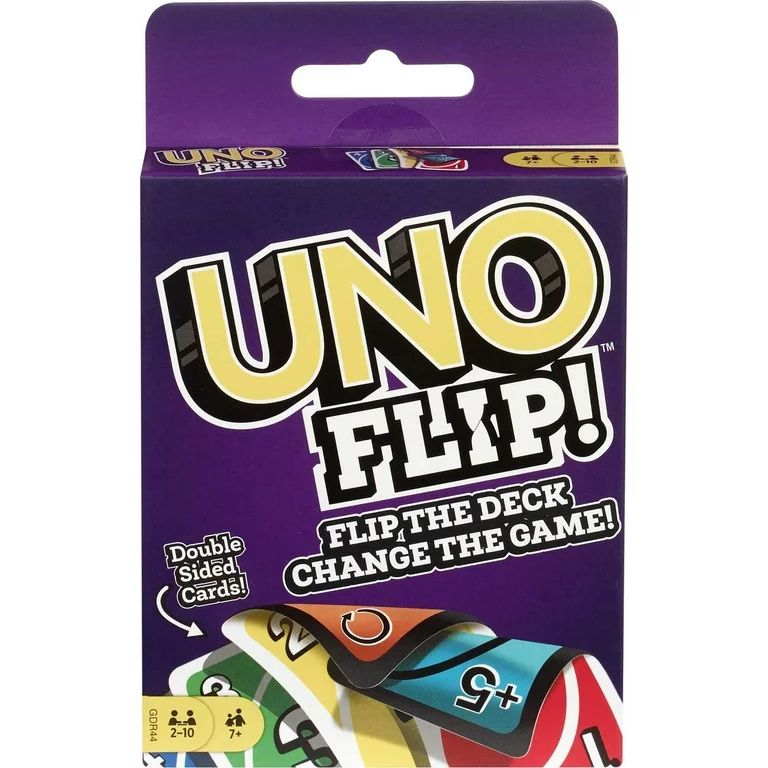 UNO FLIP! Double Sided Card Game for 2-10 Players Ages 7Y+ - Walmart.com | Walmart (US)