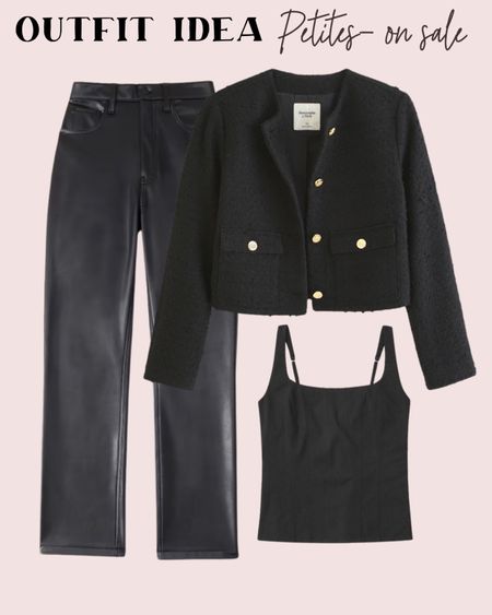 Tweed blazer faux leisure Abercrombie pants size 24s corset top I love tts 

#LTKfindsunder100 #LTKfindsunder50 #LTKSale