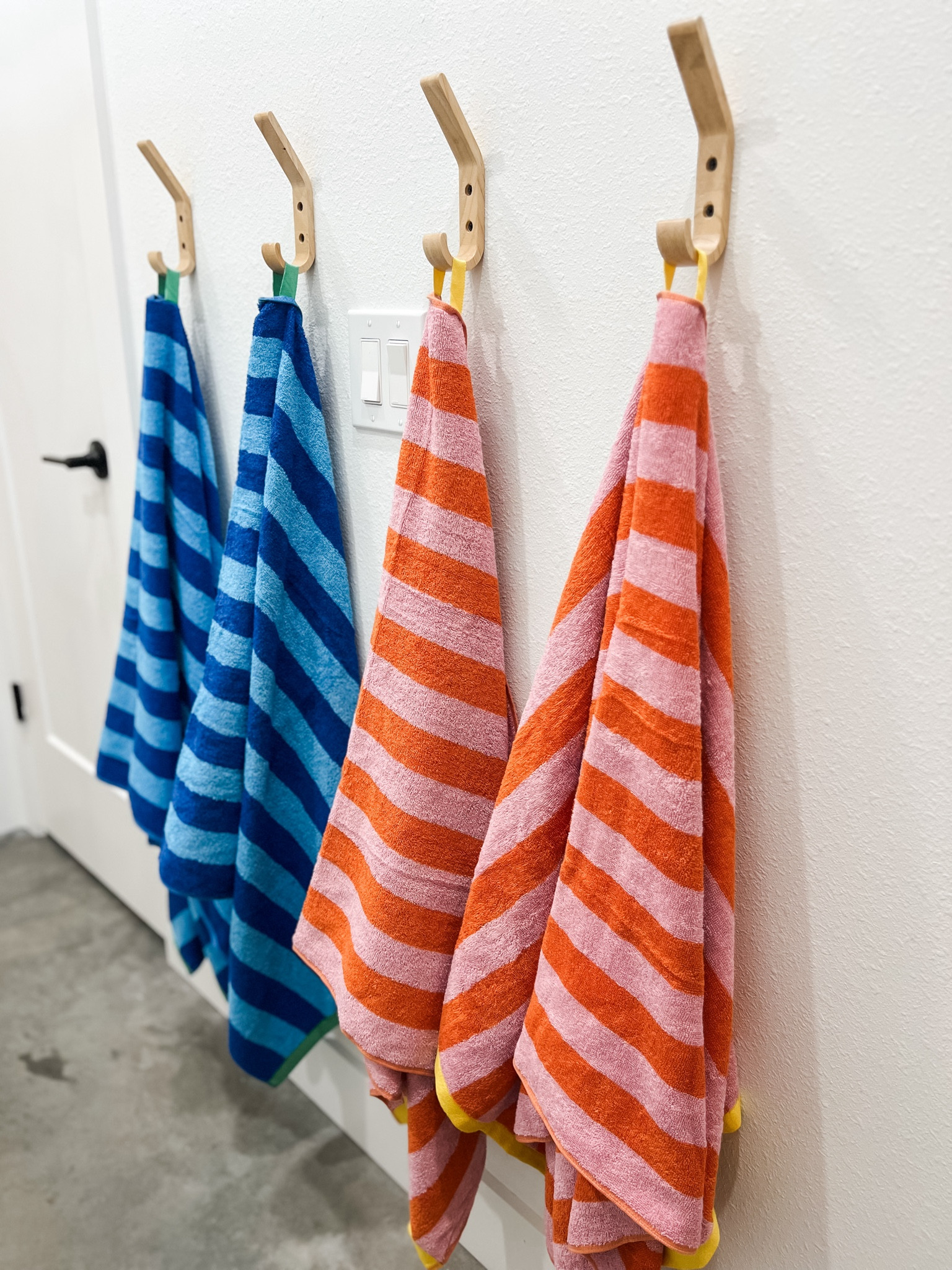 Stripe towels for the win! These hooks will always be a favorite of mine! 

#LTKStyleTip #LTKHome #LTKKids