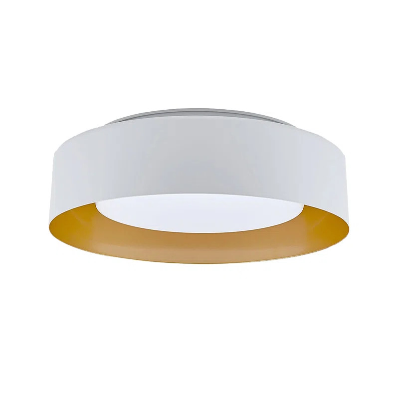 15 Inch 3 Light Makenleigh Glass Flush Mount | Wayfair North America