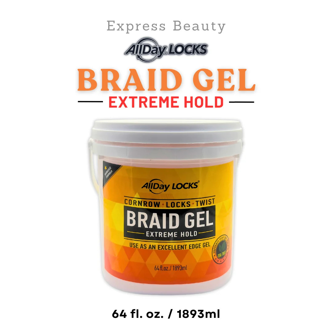 Ebo AllDay Locks Braid Gel Extreme Hold High Shine, Smooths, Tames Frizz with Long Lasting Hold f... | Walmart (US)
