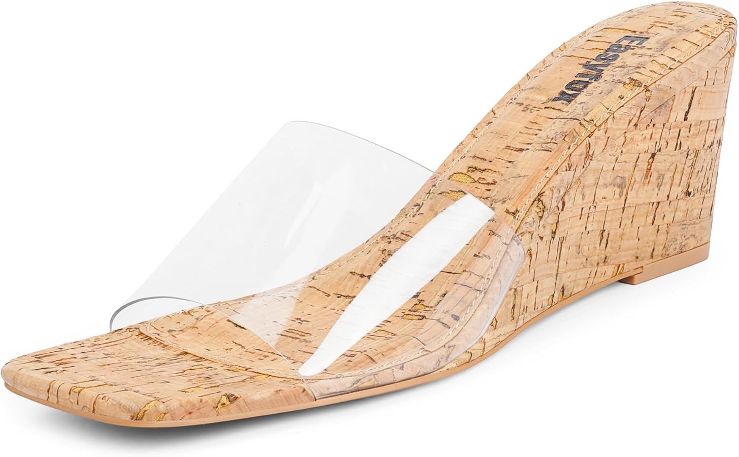 Wedge Sandals for Women Open Toe Wedge Heels Womens High Heel Sandal Square Toe Heeled Wedge Sand... | Amazon (US)