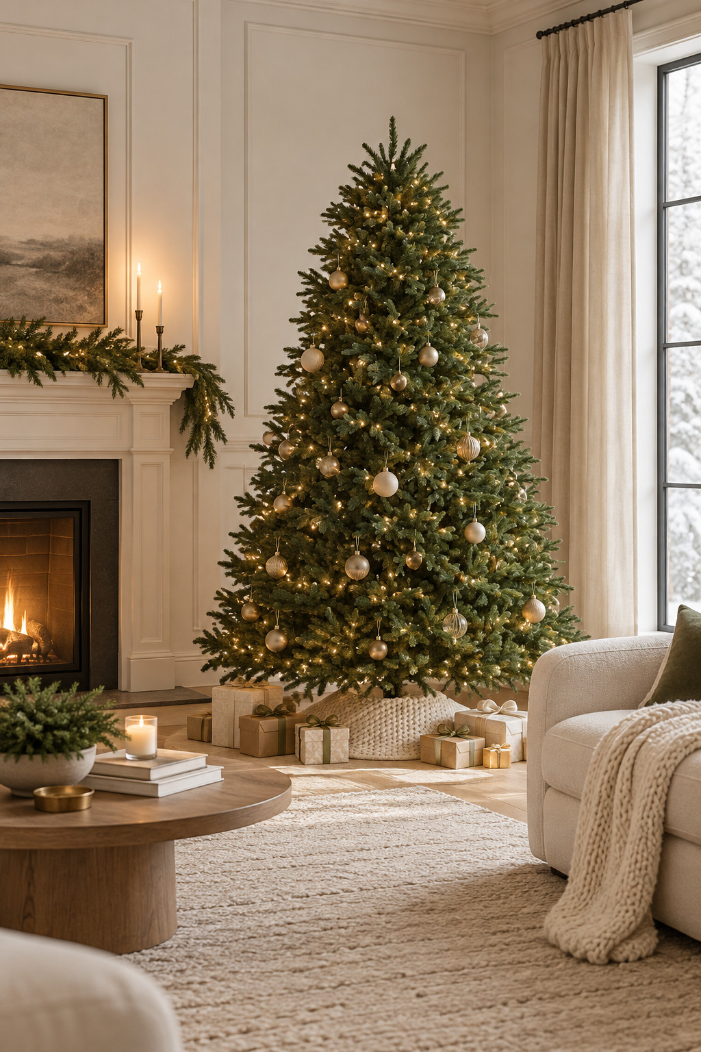 A beautiful Christmas tree really changes the whole vibe of a room! 🌲✨ Loving these Frontgate holiday decorations for a cozy yet luxurious living room refresh. Their gorgeous-looking pre-lit trees, lush greenery garlands, lighted wreaths, elegant Christmas rugs, and traditional nutcracker accents are exactly the kind of pieces I love styling together. Add a few wrapped gifts and you've got the dreamiest holiday corner!
#ChristmasTreeInspiration #FrontgateChristmas #LuxuryChristmasTree #PreLitTree #ChristmasLivingRoomDecor #ChristmasAreaRug #HolidayRugs #ChristmasGarland #LightedChristmasWreath #NutcrackerDecor #ChristmasHomeStyling #HolidayInteriorDecor #CozyChristmas 

 #LTKSeasonal #LTKHome #LTKSaleAlert