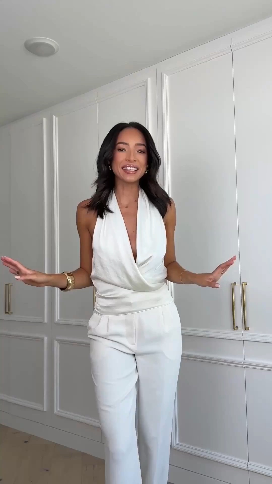Aritzia SALE! Everything is 20-50% OFF for their summer sale! Wearing size XS satin halter top and size 4 white trousers (light birch) 

summer outfit, office outfit, work outfit, summer date night, date night outfit, dinner outfit, workwear, office outfit, white pants

#LTKSaleAlert #LTKWorkwear #LTKSeasonal