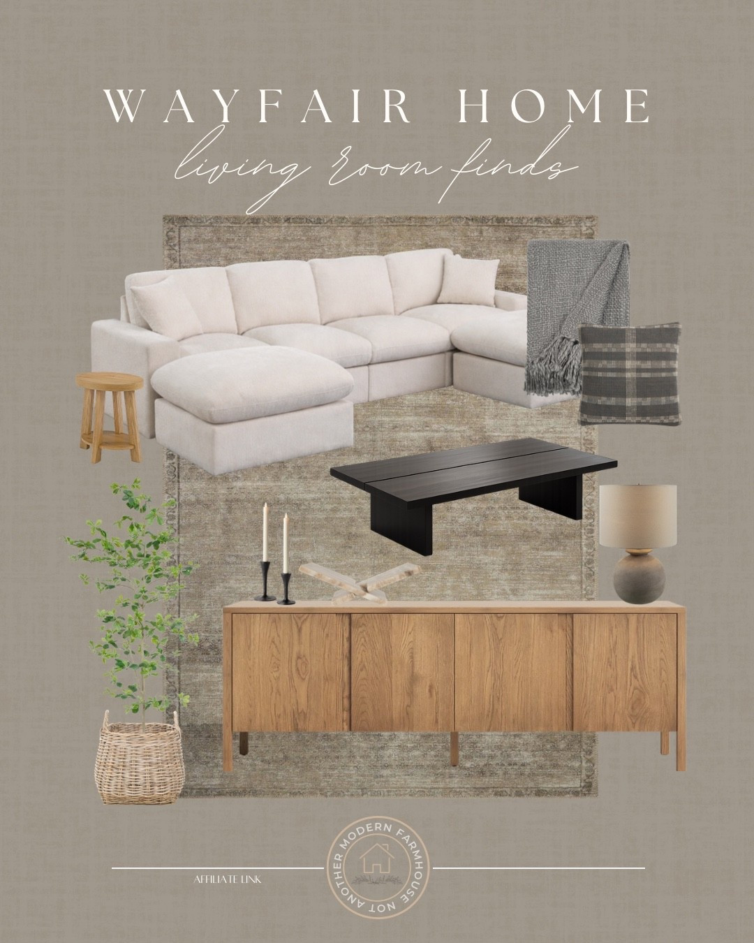Wayfair home living room finds! 🛋️

Modern organic, farmhouse style, neutral tones, white plush sectional, sofa, wood, media console, olive tree, warm and cozy home, styled space, furniture finds, Wayfair home.


#LTKSaleAlert #LTKHome