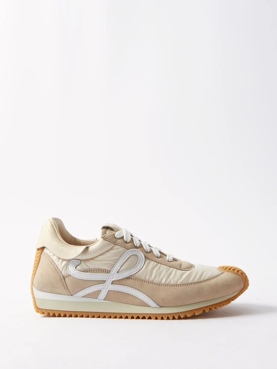 Flow Runner nylon and suede trainers | LOEWE | Matches (US)