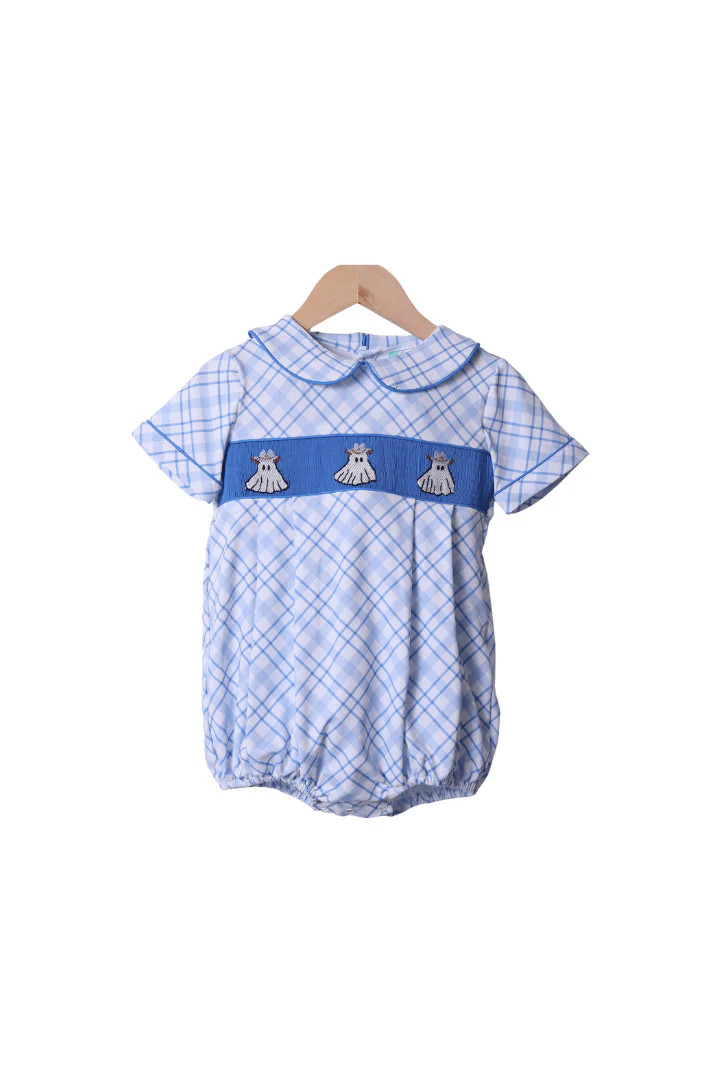 Smocked Blue Cowboy Ghost Bubble | The Smocked Flamingo