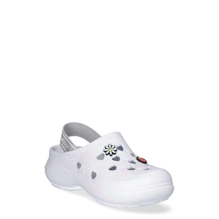 Justice Girls Unlined Clogs with Heel Strap and Charms, Sizes 13-5 | Walmart (US)