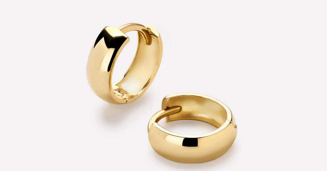 Gold Bold Huggie Hoops | Ana Luisa