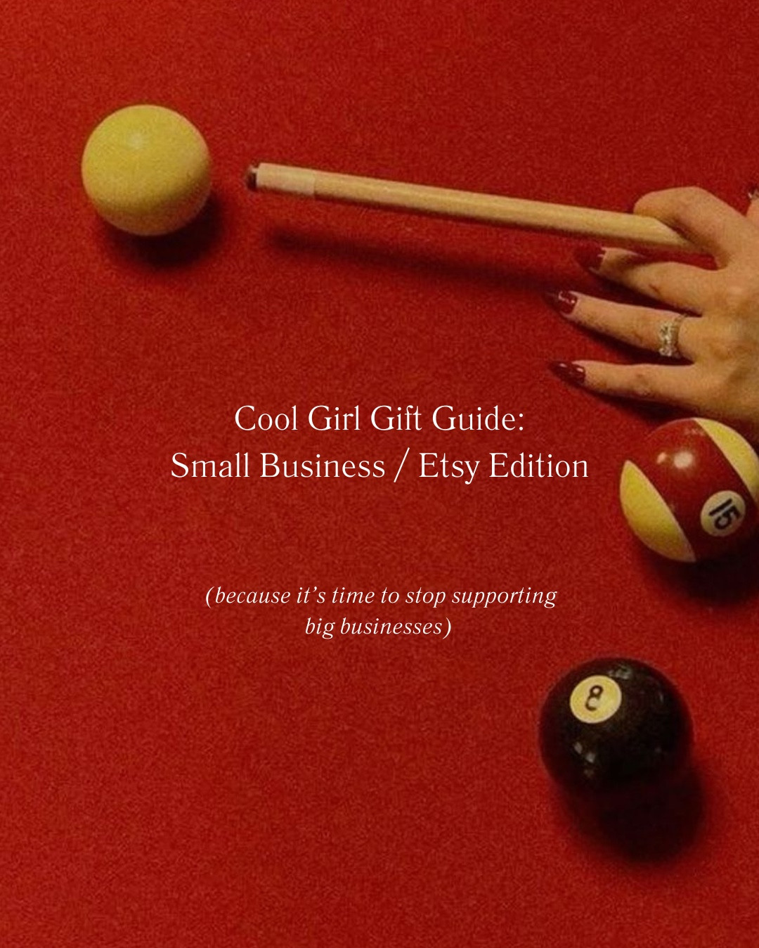 Cool girl holiday gift guide small business edition - unique Etsy finds including fashion and home decor. #esty #giftguide #giftsforher 

#LTKGiftGuide #LTKSeasonal #LTKHoliday