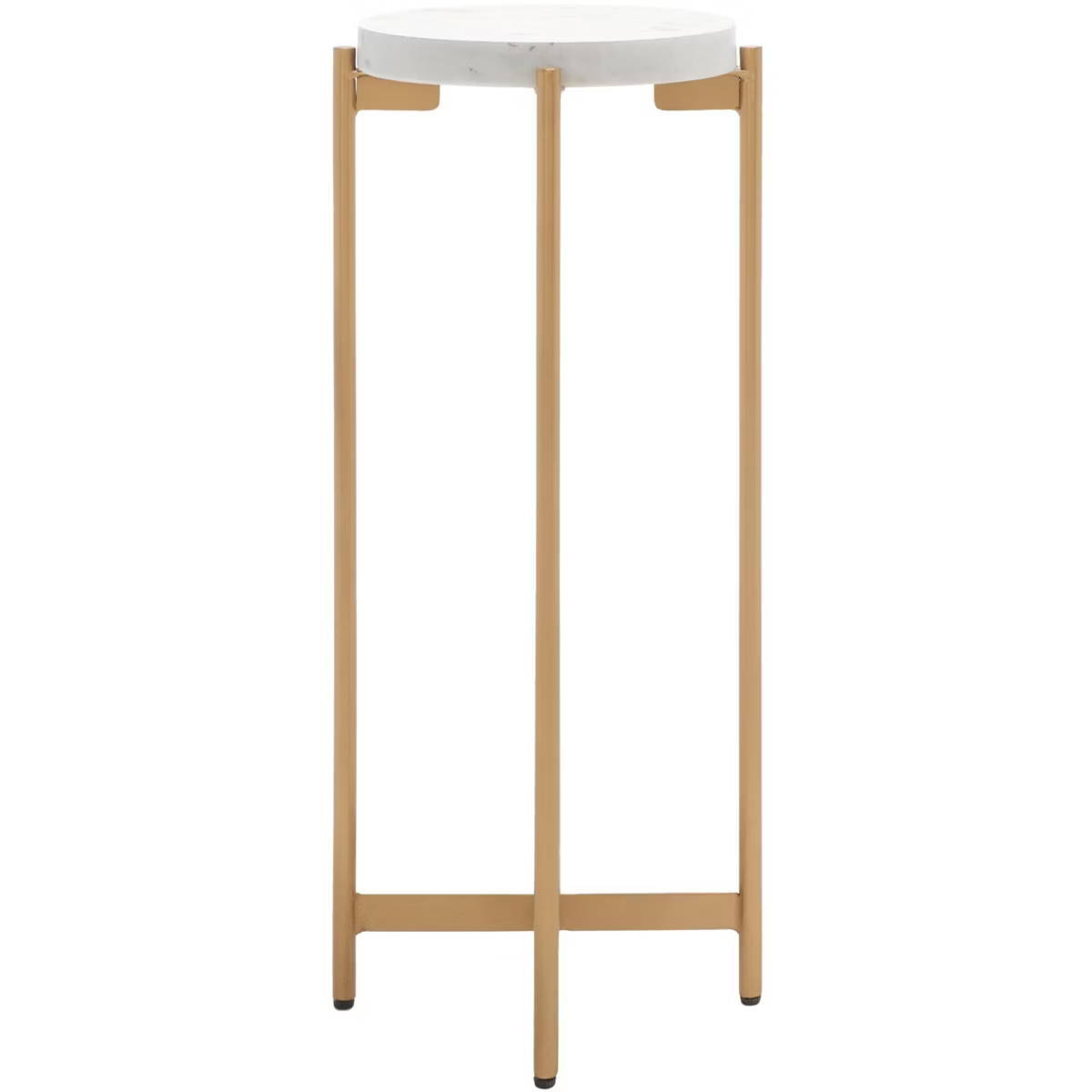 Branwen Drink Table - ACC3723A - White Marble/Gold - Safavieh | Target