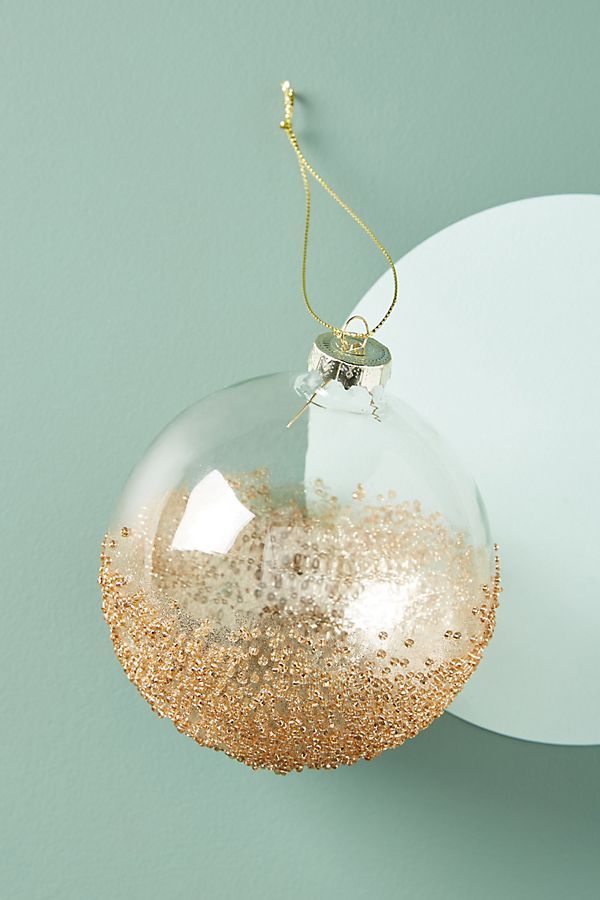 Gilded Globe Ornament | Anthropologie (US)