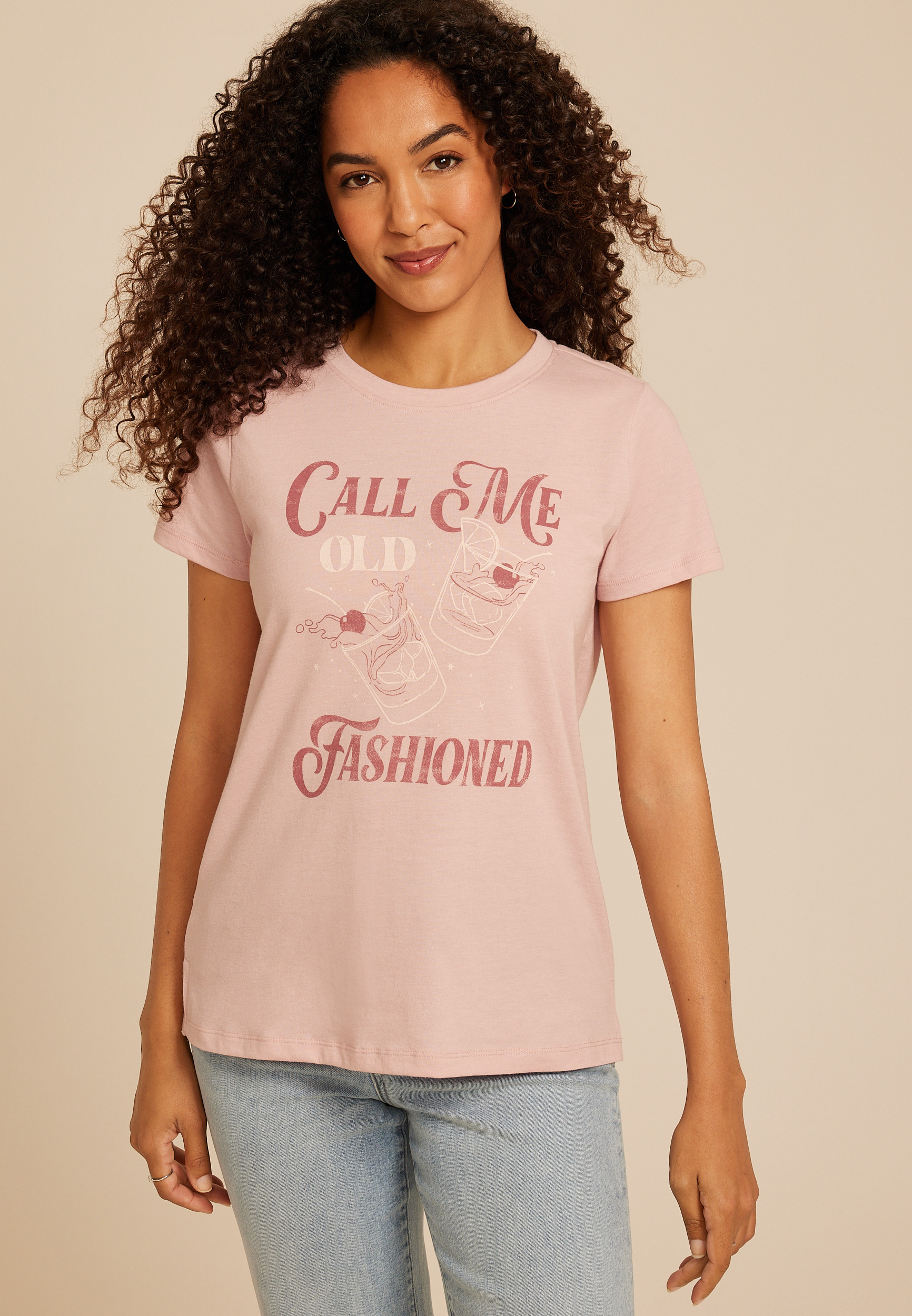 Call Me Old Fashioned Classic Fit Graphic Tee | maurices | Maurices
