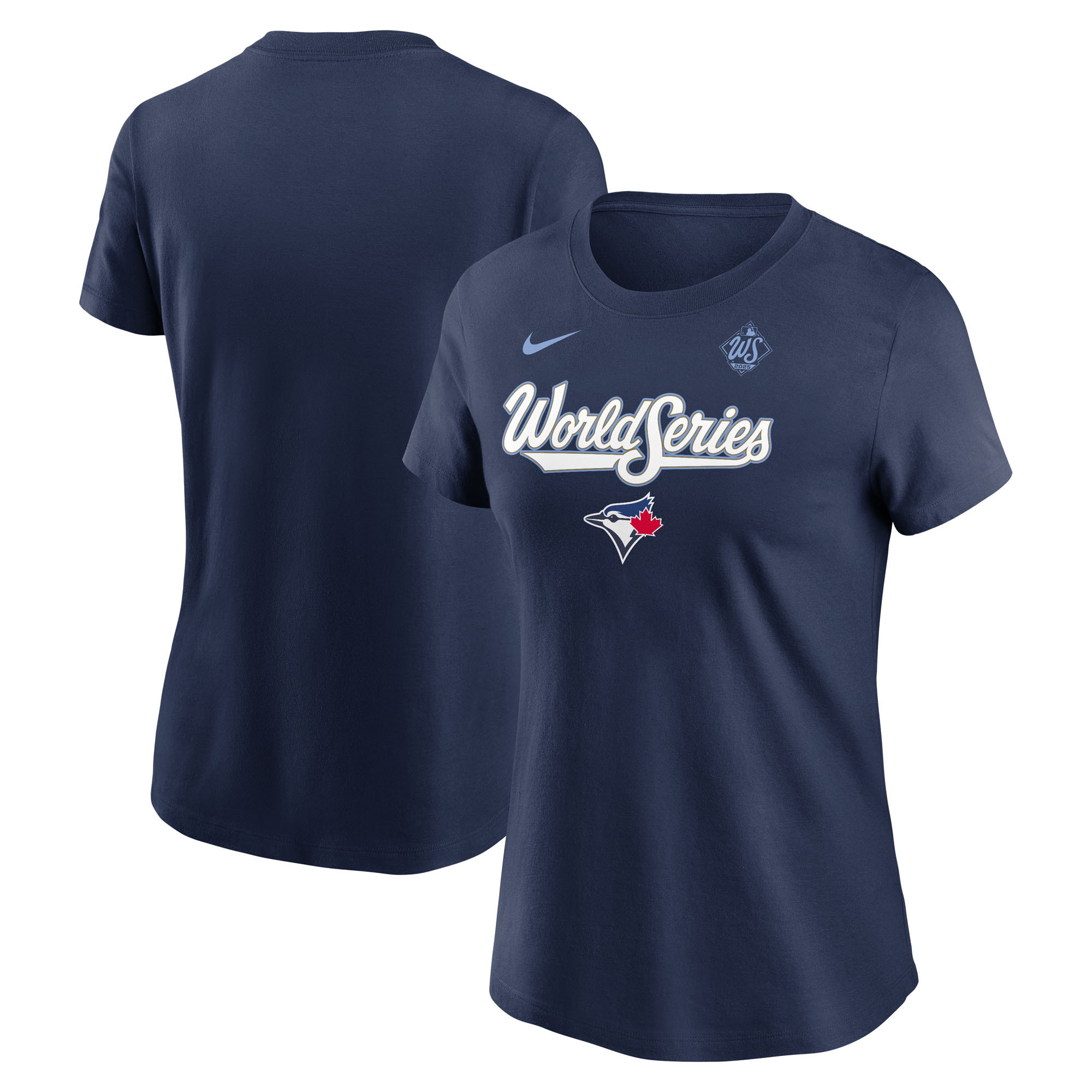 Women's Nike Navy Toronto Blue Jays 2025 World Series Authentic Collection T-Shirt | Fanatics