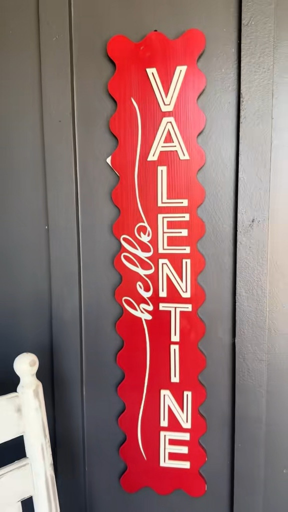 sweet, bold, and impossible to miss 💘 this Valentine wood door sign instantly makes your front door feel festive and welcoming. the perfect statement piece for adding a little love to your porch and setting the tone before guests even walk inside.

#valentinesdecor #frontporchdecor #doordecor #ltkhome 

#LTKSeasonal #LTKFindsUnder50 #LTKmomlife