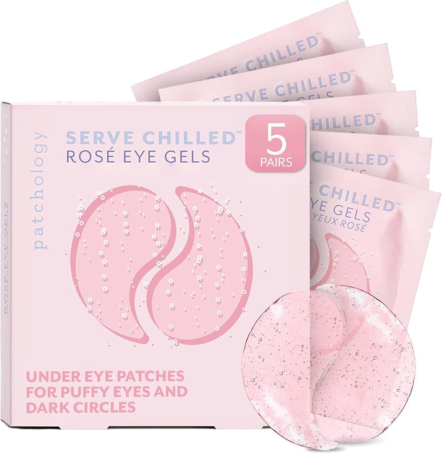 Patchology Serve Chilled Rosé Hydrating Under Eye Patches – Hyaluronic Acid & Antioxidant-Infu... | Amazon (US)
