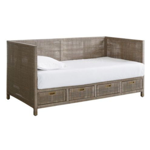 Palma Rattan Storage Daybed | Ballard Designs, Inc.