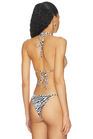Tonya Triangle Top in Zebra | Revolve Clothing (Global)