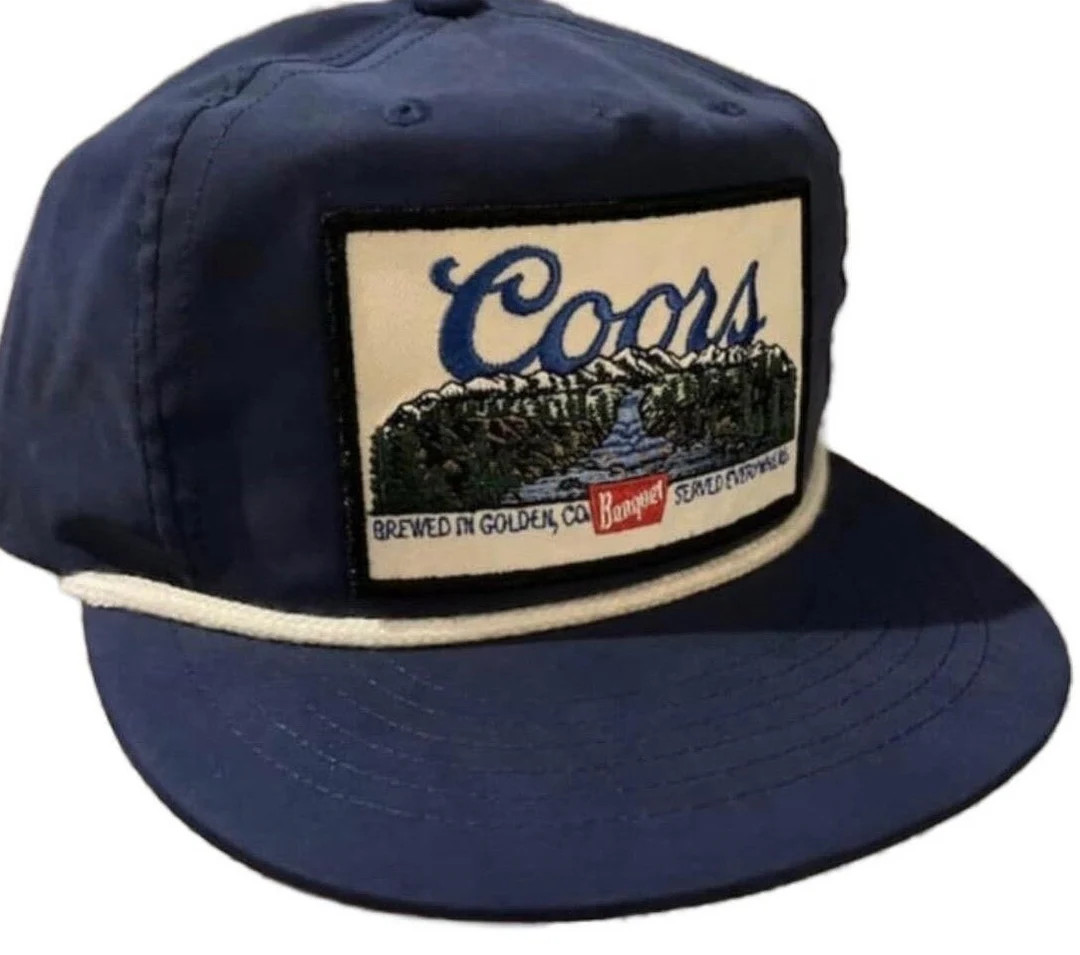 Coors Banquet Blue Landscape Snapback Rope Hat - Etsy | Etsy (US)