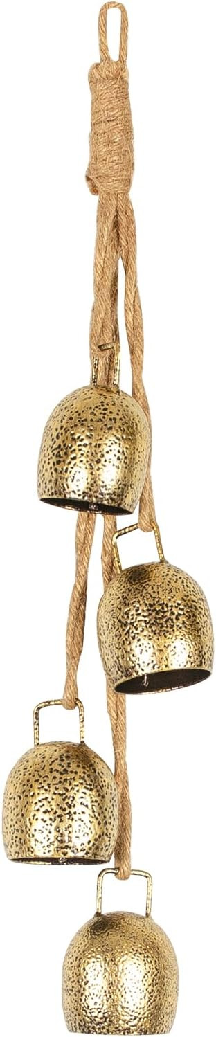 Styleonme Decorative Bells, Christmas Bell, Metal Indoor Outdoor Blessing Bells, 4-Piece Set of H... | Amazon (US)