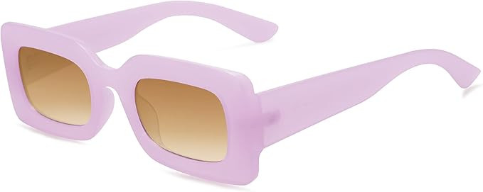 SOJOS Kids Rectangle Nude Sunglasses for Girls Toddler Baby Age 1-2 UV400 Protection Trendy Chunk... | Amazon (US)