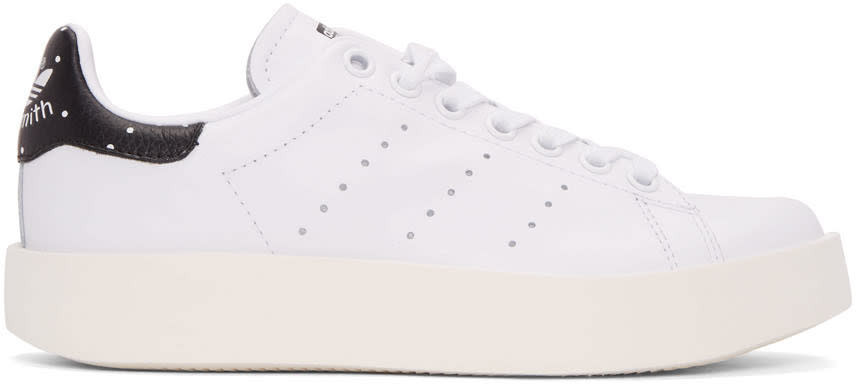 Adidas Originals White Stan Smith Bold Sneakers | SSENSE