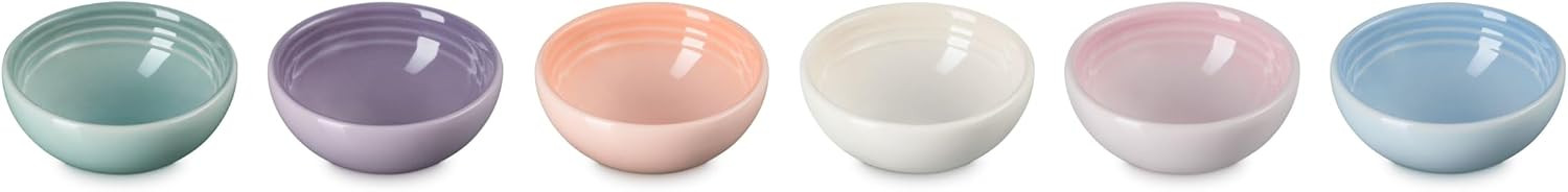 Le Creuset Stoneware Set Of 6 Vancouver Pinch Bowls, Pastel Multi Color | Amazon (US)
