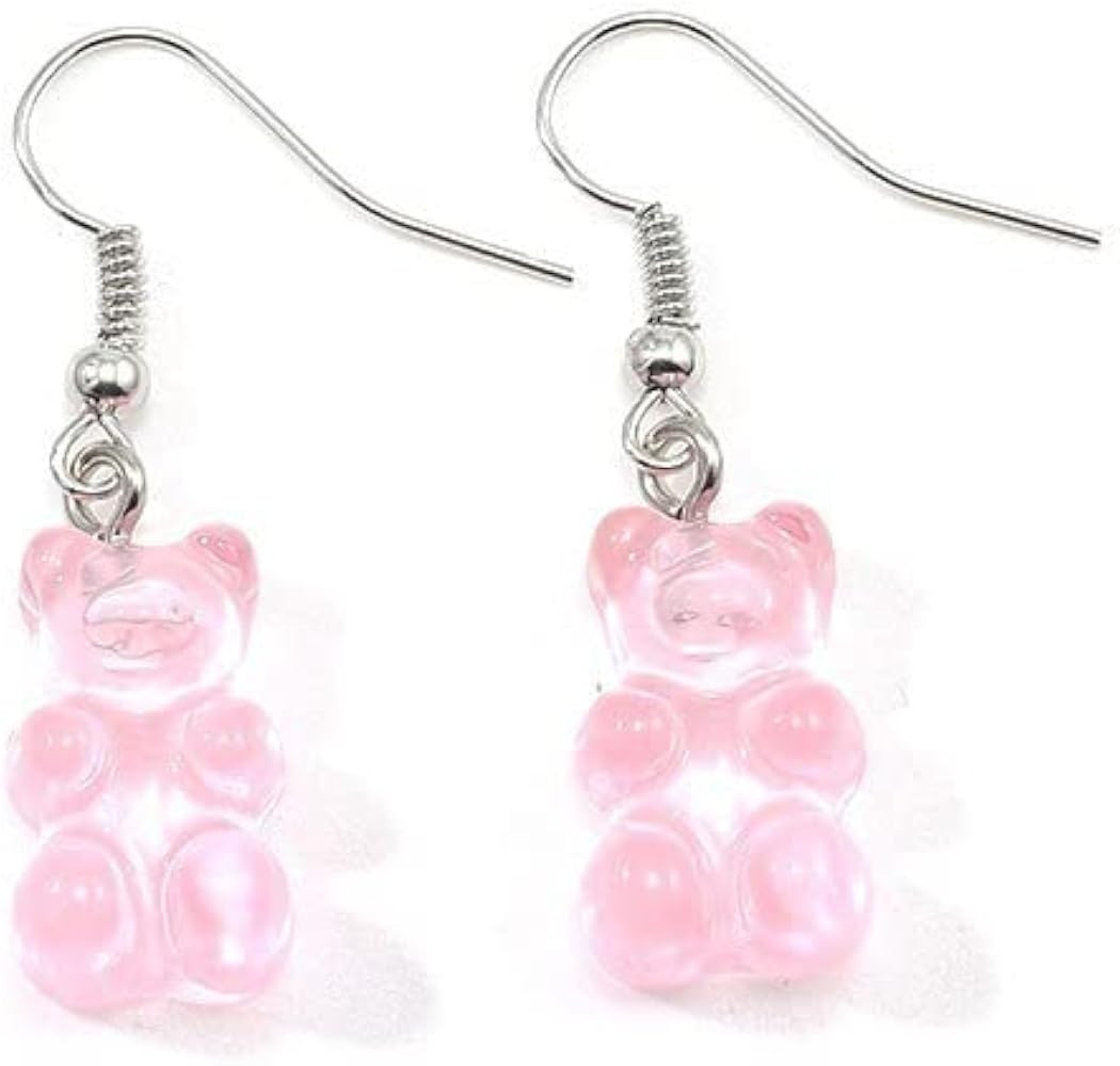 Creative Lovely Mini Gummy Bear Earrings Simple Cartoon Design Female Ear Hooks Dangle Accessorie... | Amazon (US)