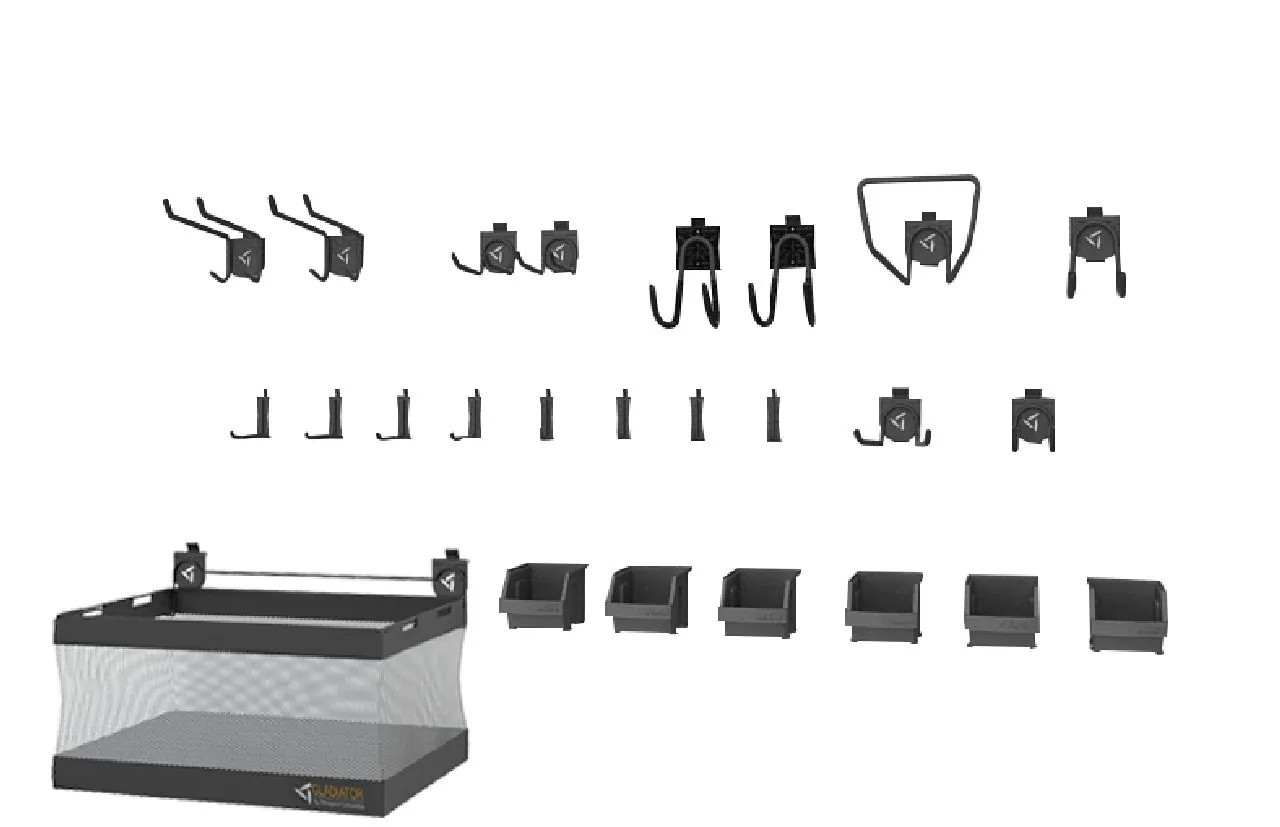 Gladiator Multipurpose hook 25 -Pack Black Steel | GAWA24SKRH | Lowe's