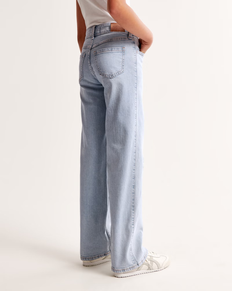 high rise wide leg jeans | Abercrombie & Fitch (US)