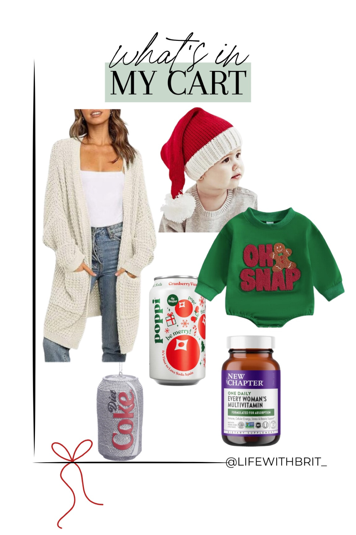 recent buys, cardigan, santa hat, poppi, women’s multivitamin, diet coke ornament, christmas ornament, christmas toddler outfit 

#LTKHoliday #LTKFindsUnder50 #LTKSeasonal