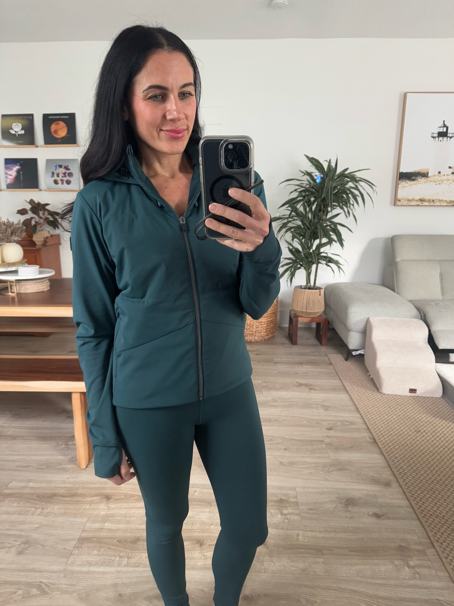 The perfect matching set for cold weather running. This is from the Vuori Chilled Out Collection in Moss, which is a beautiful green  

#LTKSeasonal #LTKActive