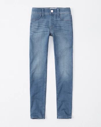 pull-on jean leggings | abercrombie kids US