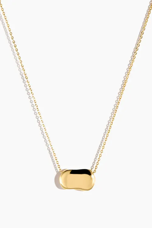 Electric Picks Dakota Bean Necklace in Yellow Gold at Nordstrom | Nordstrom