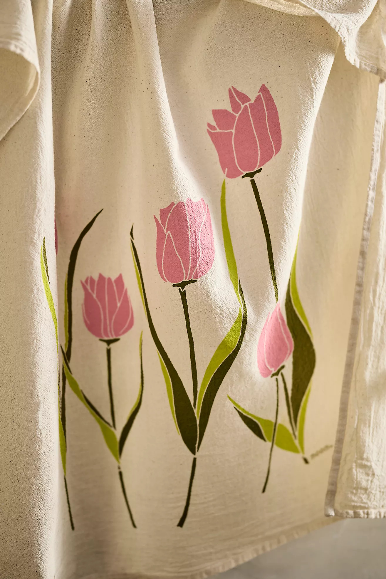 Tulips Cotton Dish Towel | Anthropologie (US)