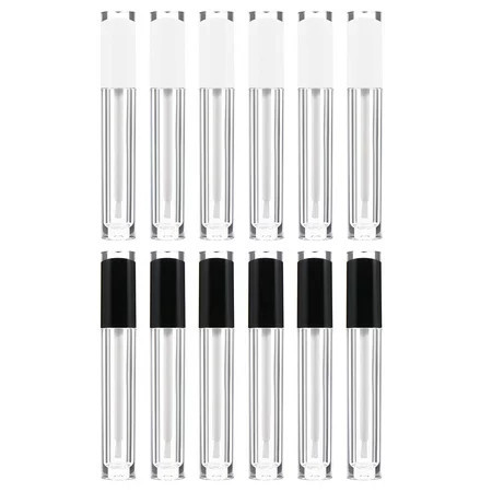 FRCOLOR 12pcs Empty Lip Gloss Wand Tubes Lip Gloss Containers with Rubber Stoppers | Walmart (US)