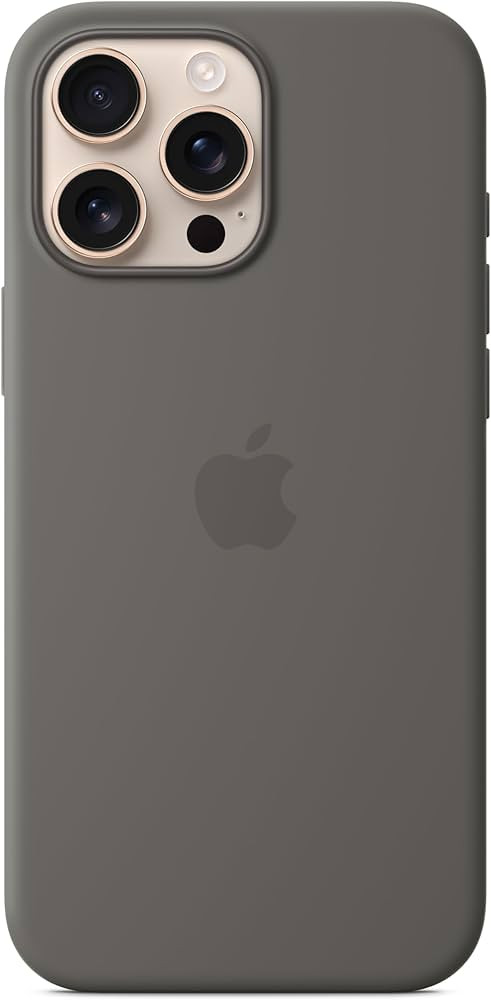 Apple iPhone 16 Pro Max Silicone Case with MagSafe and Camera Control - Stone Grey ​​​​... | Amazon (US)