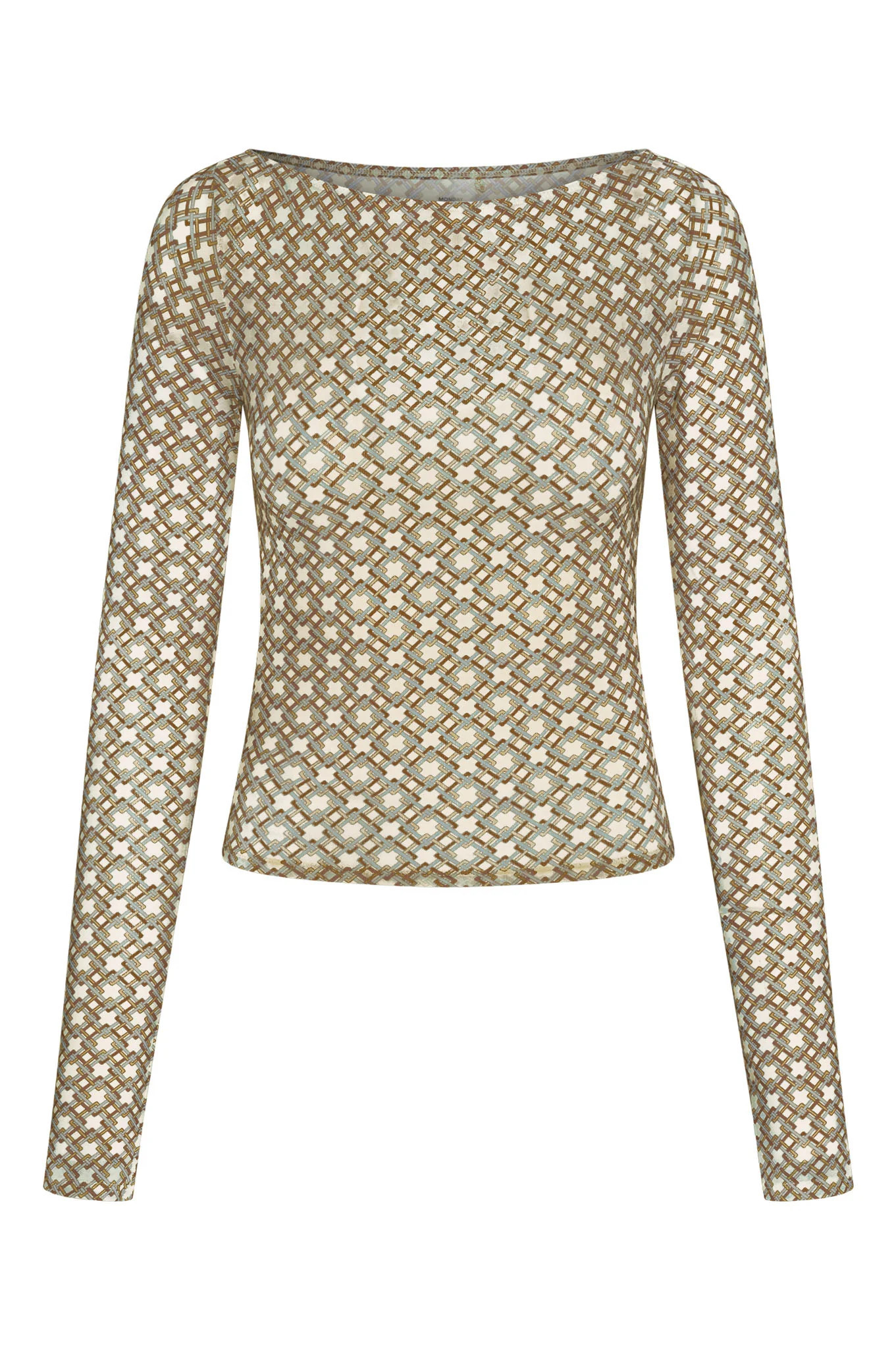 Ipanema Top - Tile Geo Mesh - Tile Geo / L | Monday Swimwear