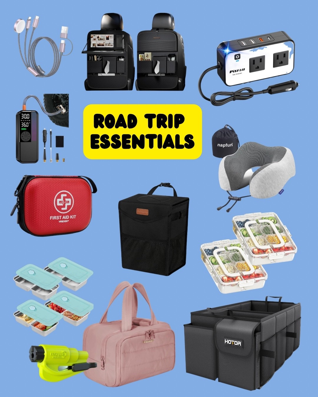 Road trip essentials #roadtrip #vacation #car #roadtripessentials #caressentials #amazonessentials #familyroadtrip 

#LTKGiftGuide #LTKmomlife #LTKTravel