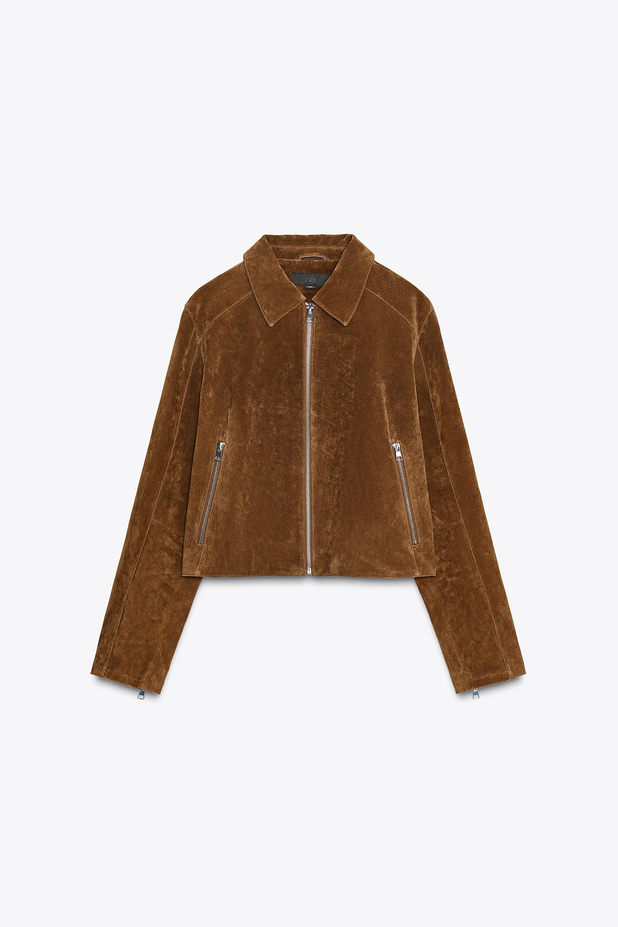 100% LEATHER SHORT JACKET | Zara US