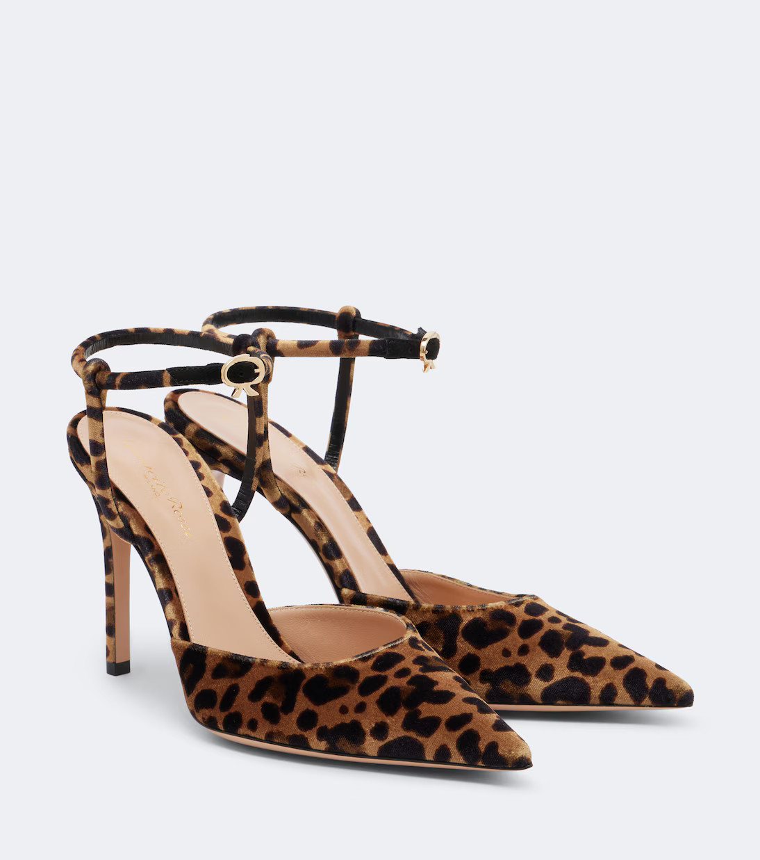 Leopard-print velvet slingback pumps | Mytheresa (US/CA)