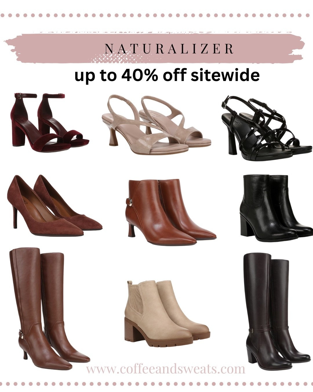 #naturalizer #boots #booties #fallboots #fallbooties #burgundy #kneehighboots #sale #fallfashion

#LTKShoeCrush #LTKStyleTip #LTKSeasonal
