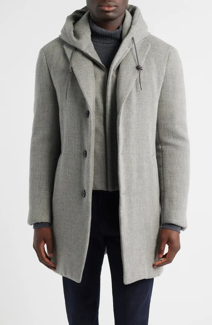 Tyson Topcoat with Removable Hooded Bib | Nordstrom