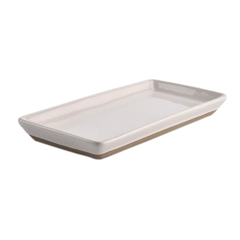 Cream Stoneware Tray | Sweet Water Decor, LLC