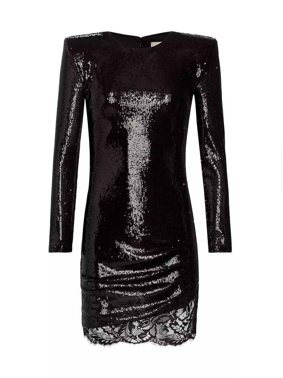 L'AGENCE Alba Sequin Long-Sleeve Minidress | Saks Fifth Avenue