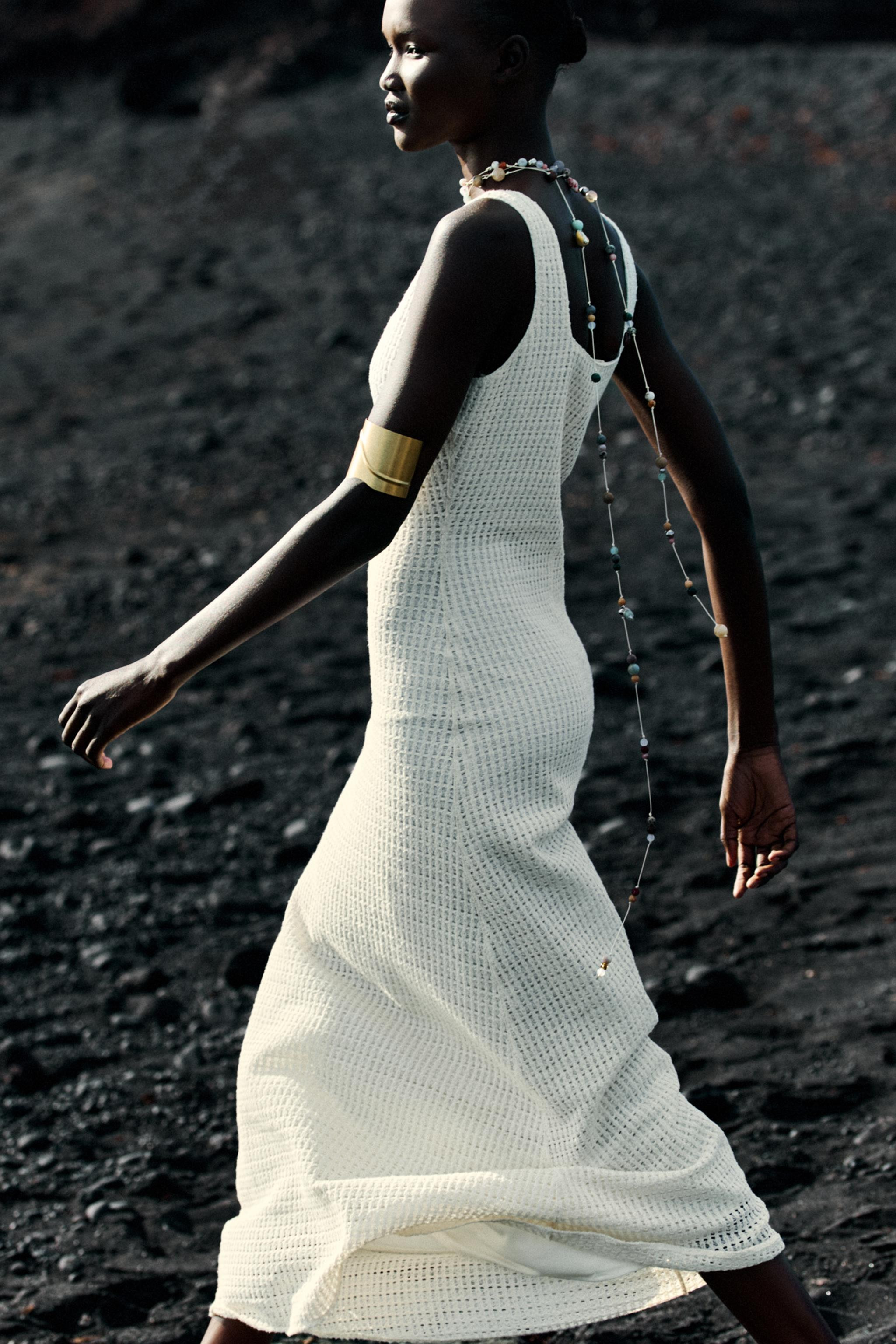 CROCHET MIDI DRESS | Zara UK